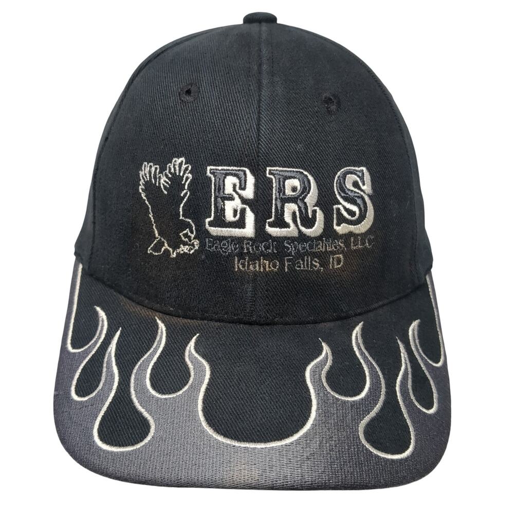 ERS Eagle Rock Specialties Idaho Strapback Hat Black One Size Magic